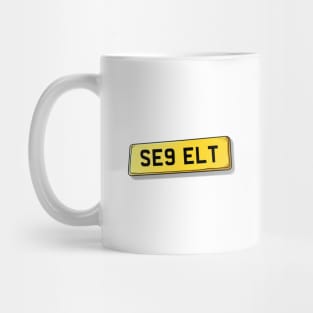 SE9 ELT Eltham Number Plate Mug